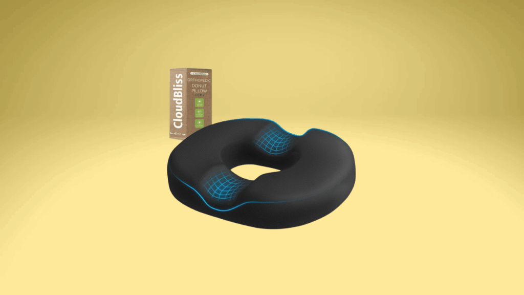 3. CloudBliss Donut Pillow